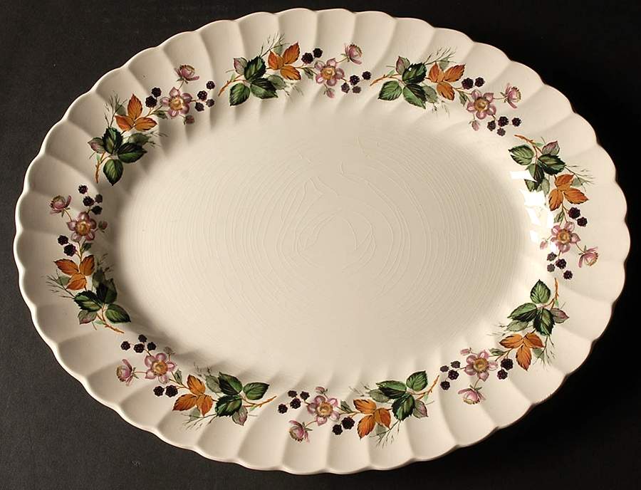 Hedgerow 14" Oval Serving Platter by Myott Staffordshire-1