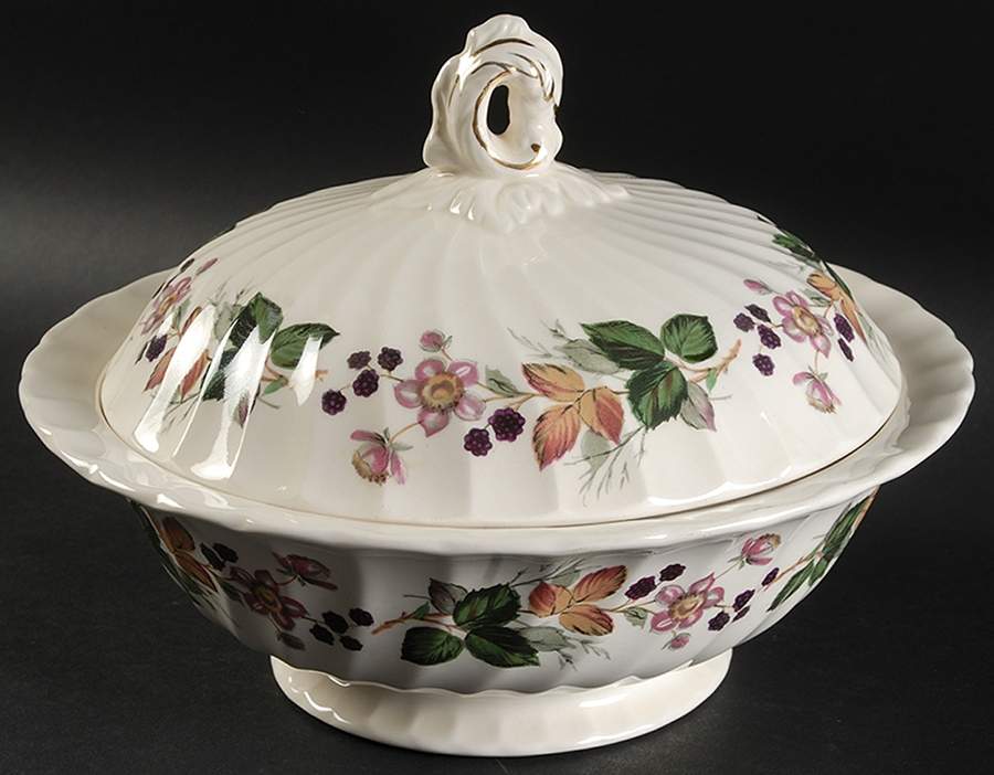 Hedgerow Round Covered Vegetable by Myott Staffordshire-1