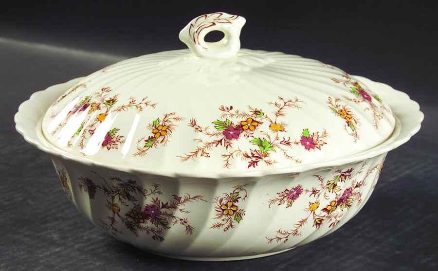 Heritage Round Covered Vegetable by Myott Staffordshire-1