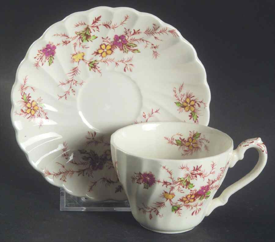Heritage Flat Demitasse Cup & Saucer Set by Myott Staffordshire-1