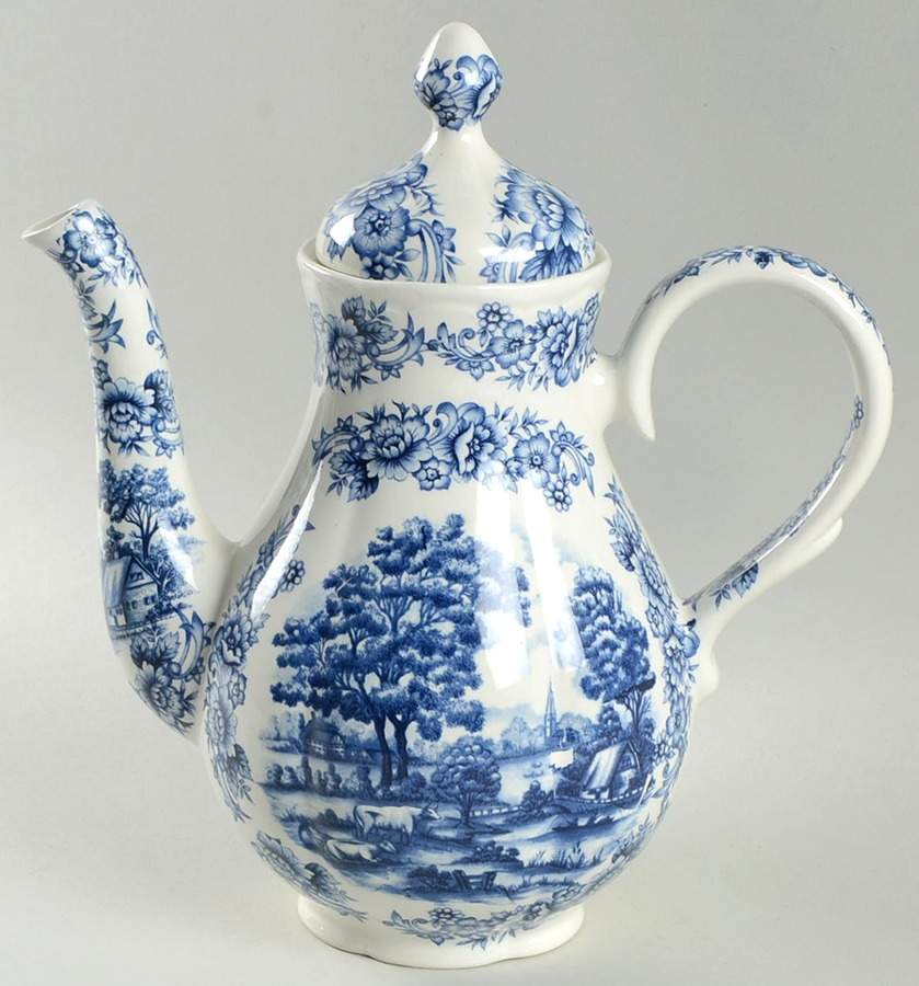 Home Country Coffee Pot & Lid by Myott Staffordshire-1