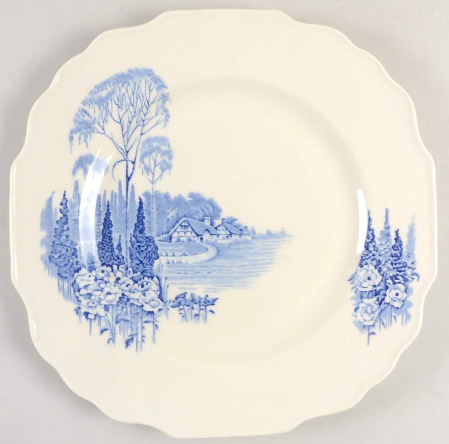 Homeland Blue (Multisided) Dinner Plate by Myott Staffordshire-1