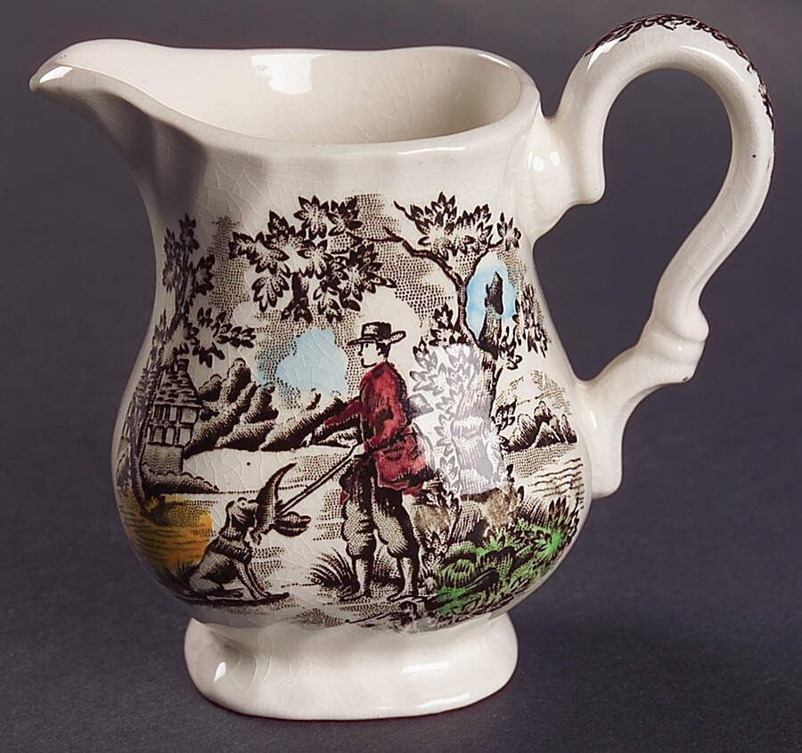 The Hunter Multicolor Creamer by Myott Staffordshire-1