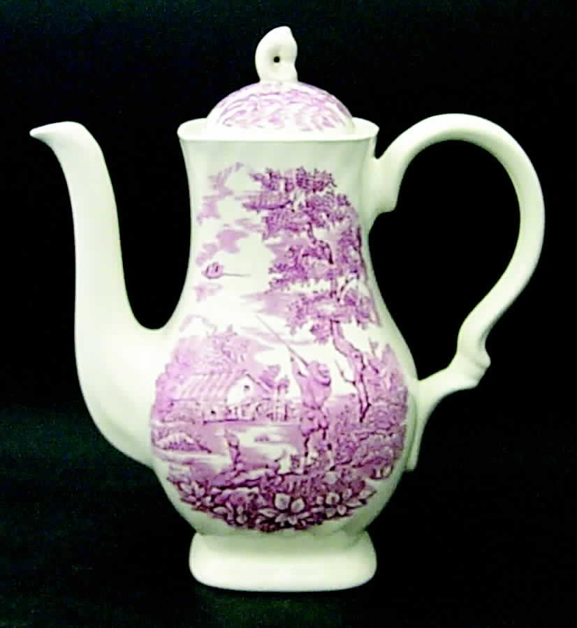 Hunter Rose Coffee Pot & Lid by Myott Staffordshire-1