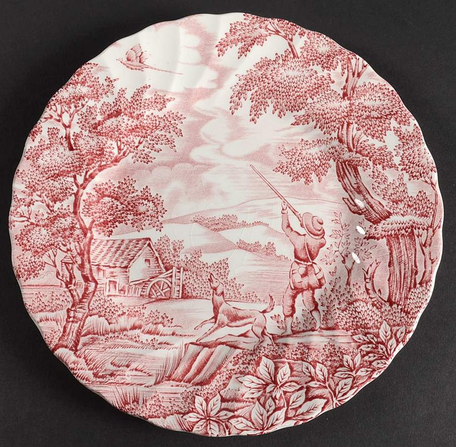 Hunter Rose Salad Plate by Myott Staffordshire-1