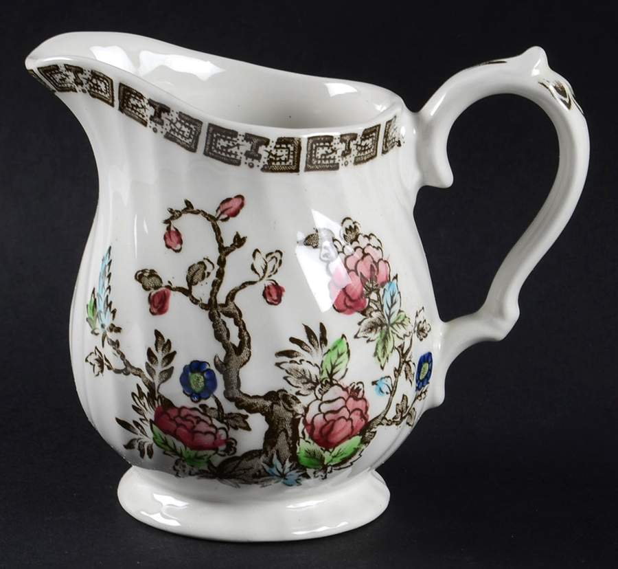 Indian Tree (No#, No Green Border, White Back) Mini Creamer by Myott Staffordshire-1
