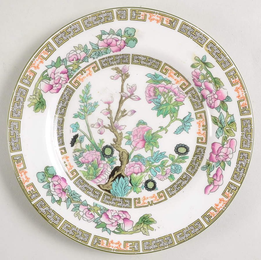 Indian Tree (Smooth, White) Bread & Butter Plate by Myott Staffordshire-1