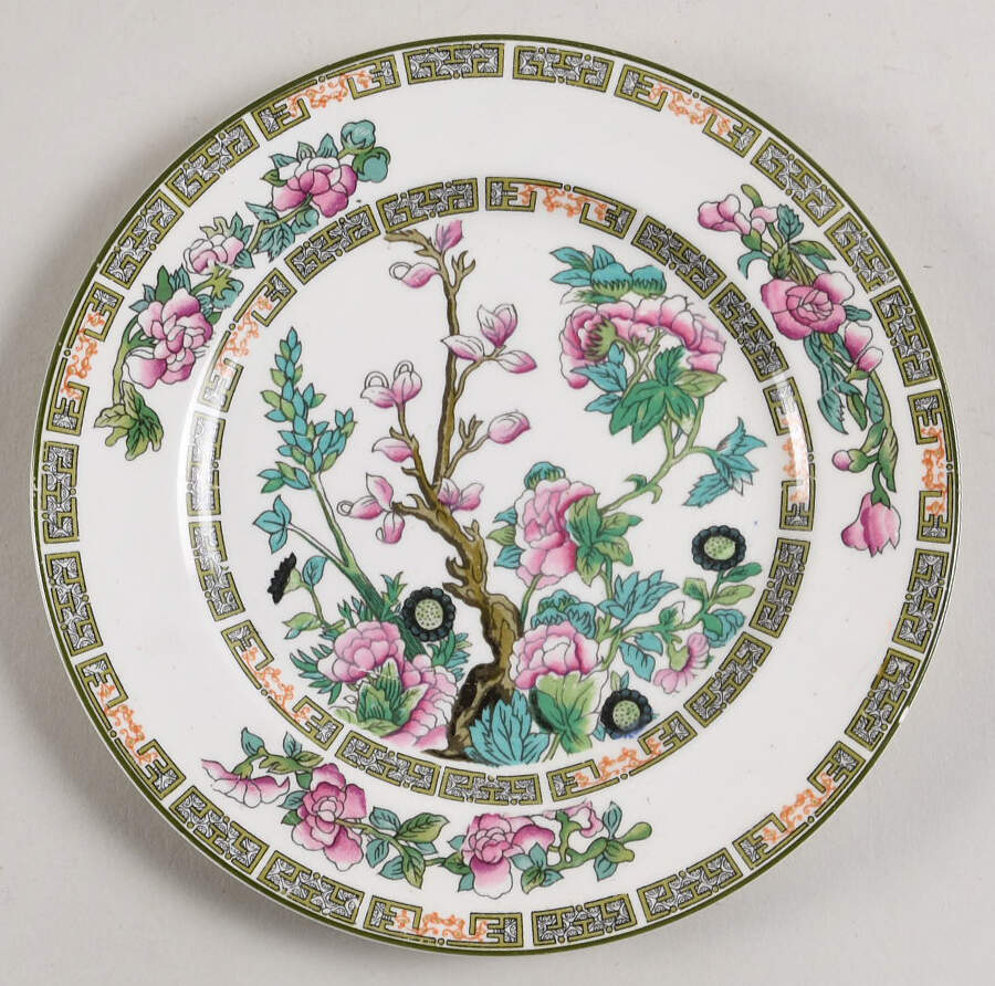 Indian Tree (Smooth, White) Bread & Butter Plate by Myott Staffordshire-1