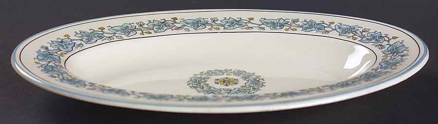 Ivy Leaf Blue Relish by Myott Staffordshire-1