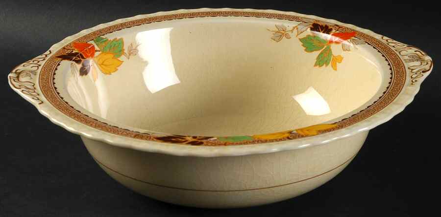 Leaflet Round Vegetable No Lid by Myott Staffordshire-1