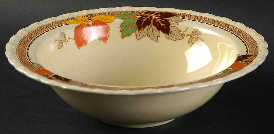 Leaflet Rim Cereal Bowl by Myott Staffordshire-1