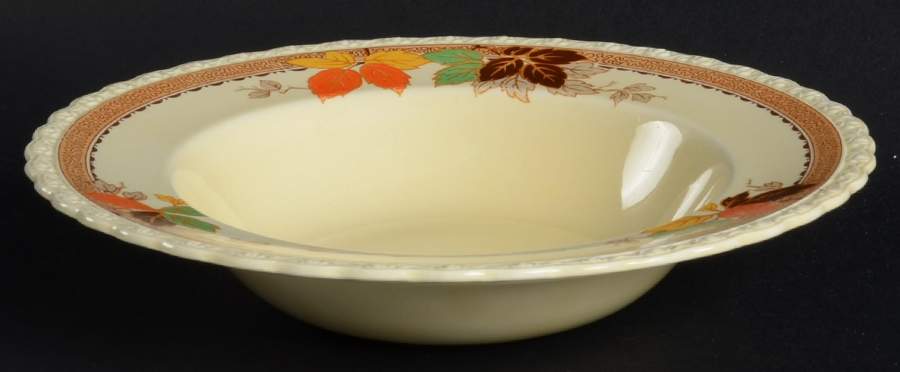 Leaflet Rim Soup Bowl by Myott Staffordshire-1