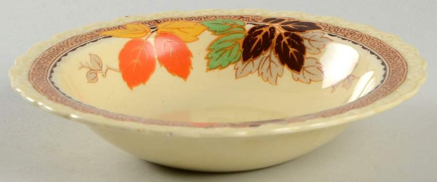 Leaflet Rim Fruit/Dessert (Sauce) Bowl by Myott Staffordshire-1