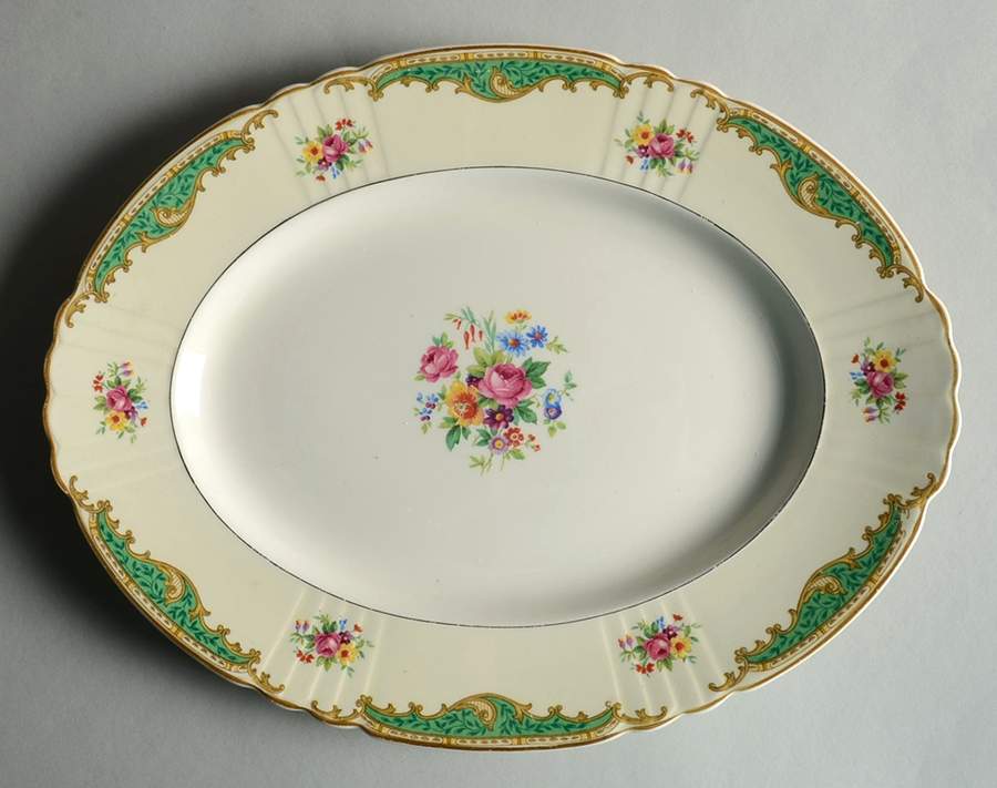 Marjorie 12" Oval Serving Platter by Myott Staffordshire-1