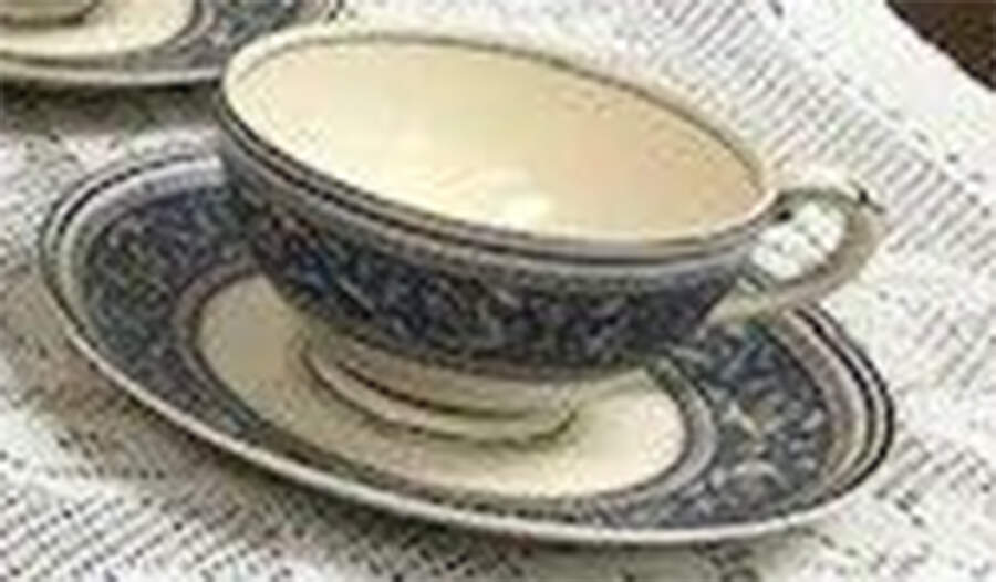 Medici Cobalt Blue Footed Cup & Saucer Set by Myott Staffordshire-1