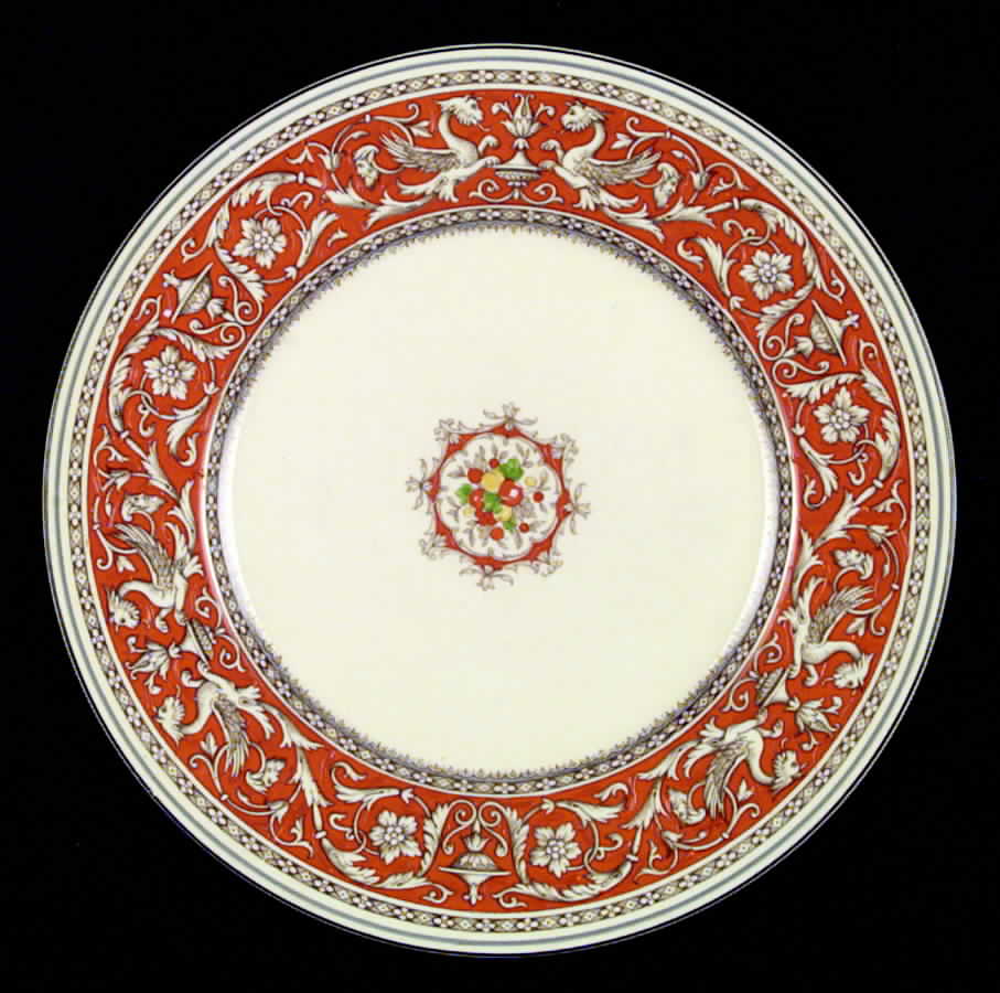 Medici Orange Red Dinner Plate by Myott Staffordshire-1