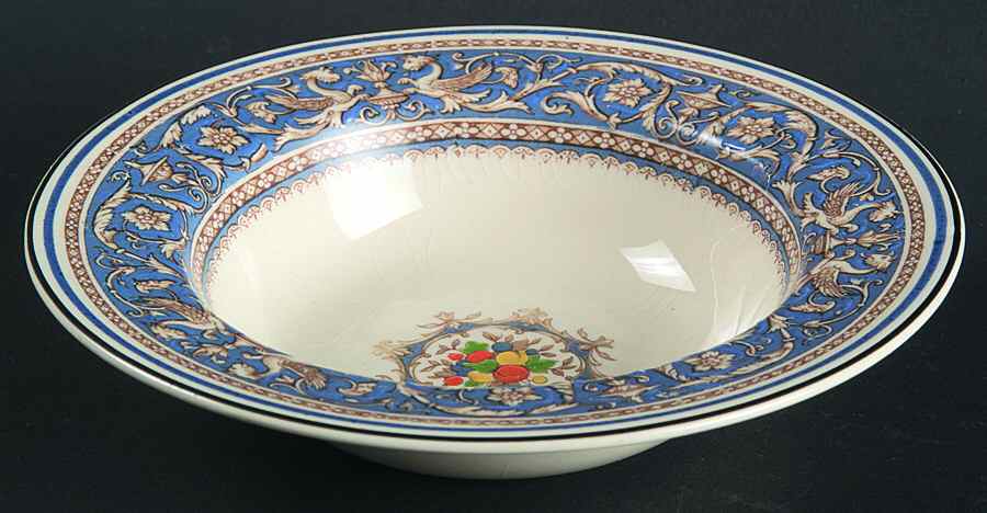 Medici Sky Blue Rim Fruit/Dessert (Sauce) Bowl by Myott Staffordshire-1