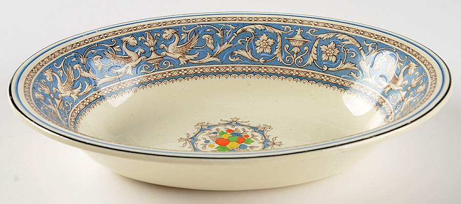 Medici Sky Blue 9" Oval Vegetable Bowl by Myott Staffordshire-1