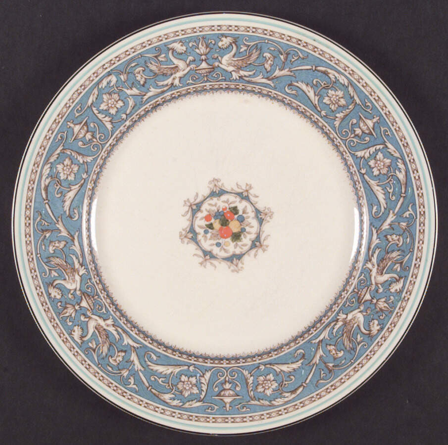 Medici Turquoise (Center Design) Dinner Plate by Myott Staffordshire-1