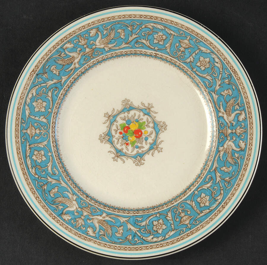 Medici Turquoise (Center Design) Bread & Butter Plate by Myott Staffordshire-1