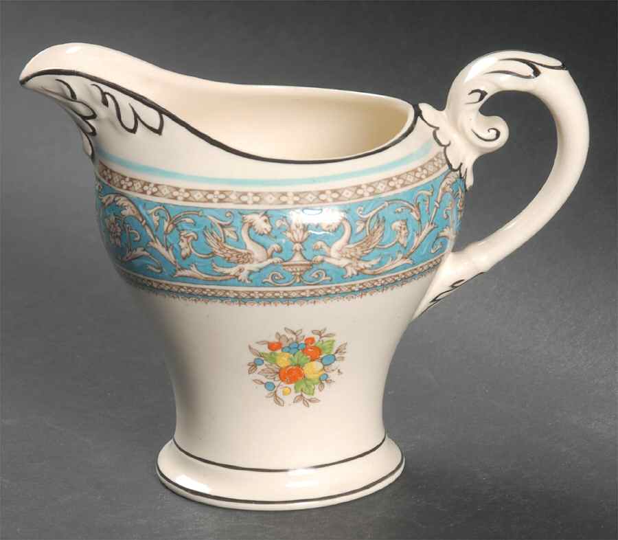 Medici Turquoise (Center Design) Creamer by Myott Staffordshire-1
