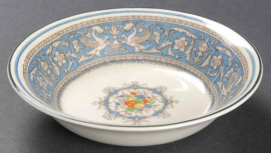 Medici Turquoise (Center Design) Fruit/Dessert (Sauce) Bowl by Myott Staffordshire-1