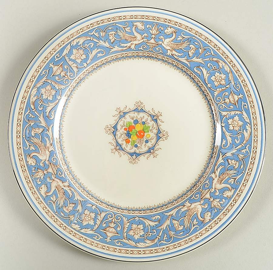 Medici Turquoise (Center Design) Luncheon Plate by Myott Staffordshire-1