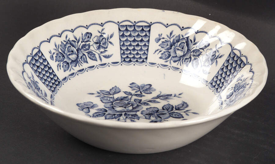 Melody Blue Coupe Cereal Bowl by Myott Staffordshire-1