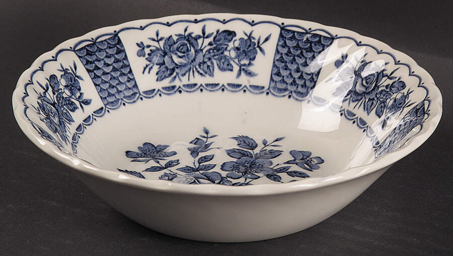 Melody Blue Coupe Cereal Bowl by Myott Staffordshire-1