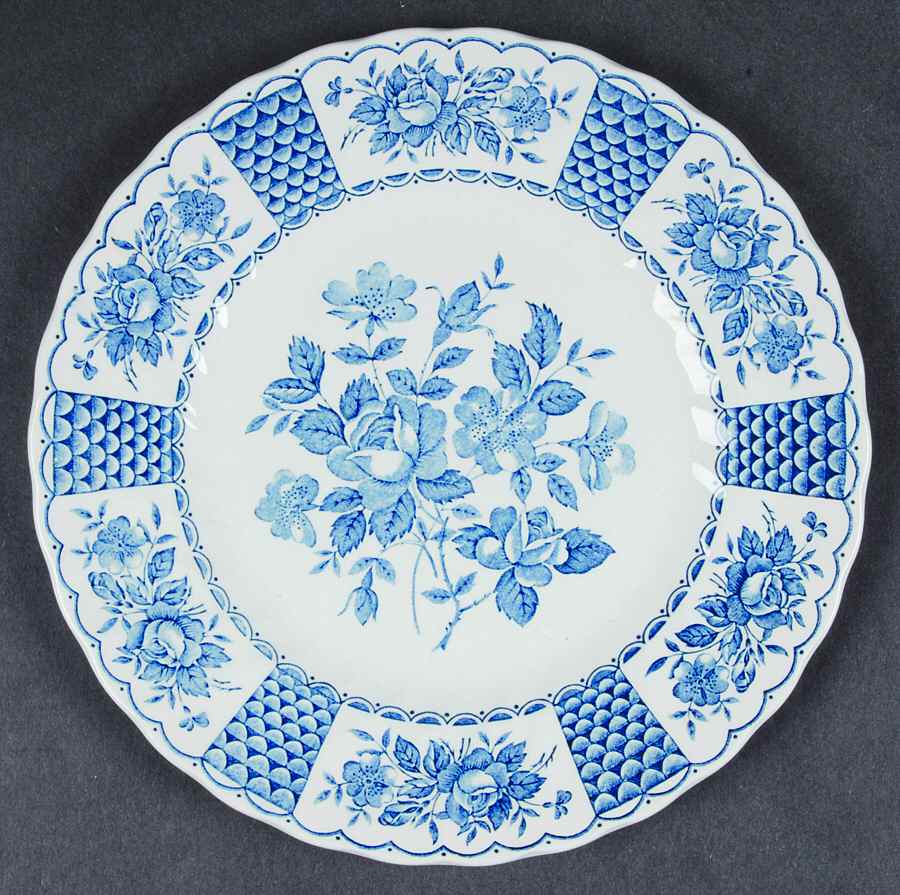 Melody Blue Salad Plate by Myott Staffordshire-1