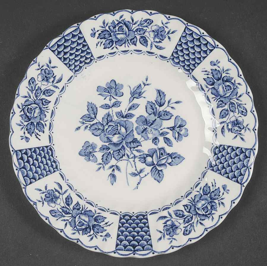 Melody Blue Bread & Butter Plate by Myott Staffordshire-1