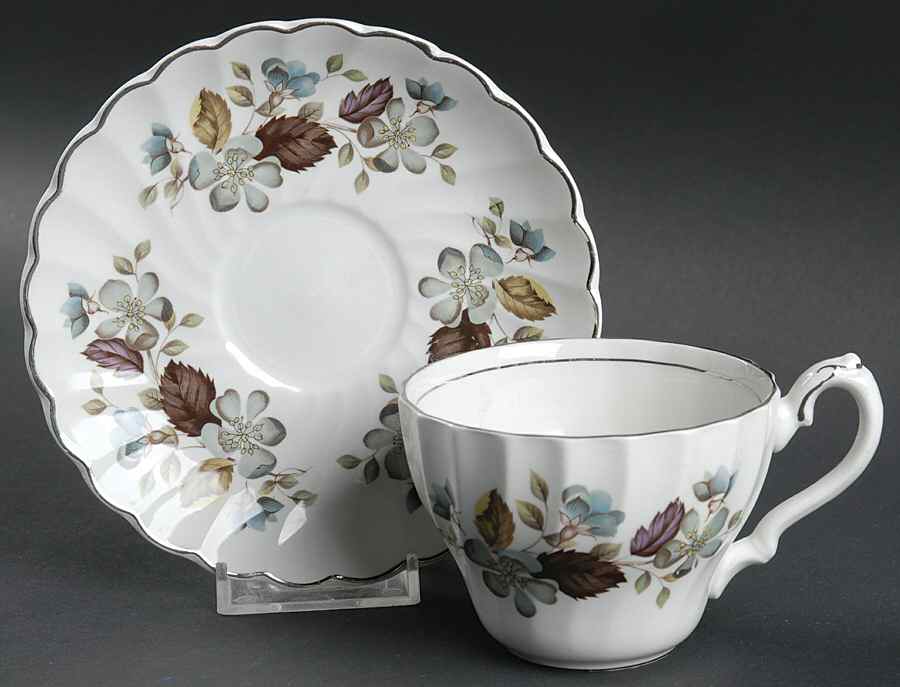 Melinda Flat Cup & Saucer Set by Myott Staffordshire-1