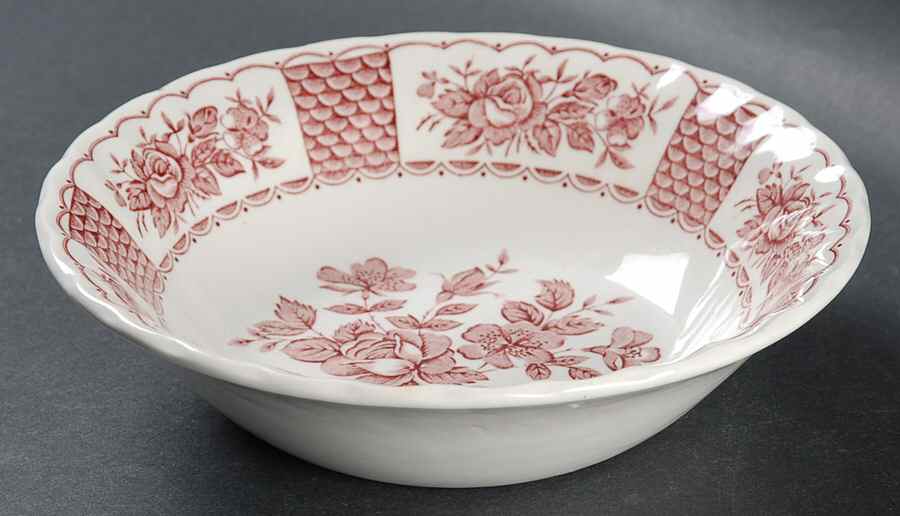 Melody Pink Coupe Cereal Bowl by Myott Staffordshire-1