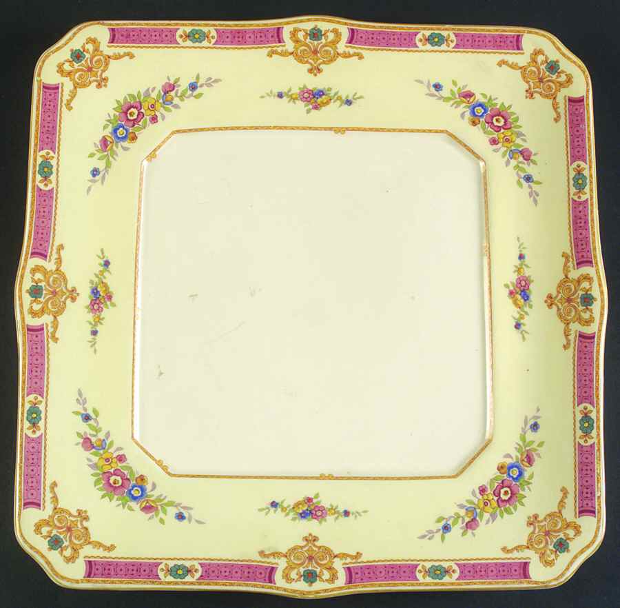 Melrose 12" Square Serving Platter by Myott Staffordshire-1