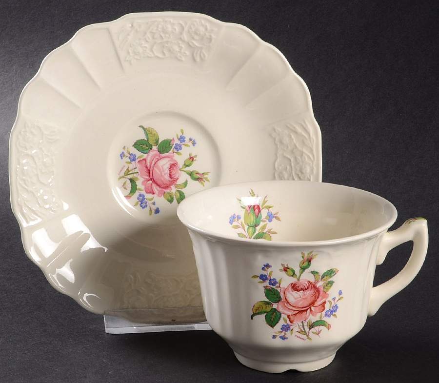 Madison Footed Cup & Saucer Set by Myott Staffordshire-1