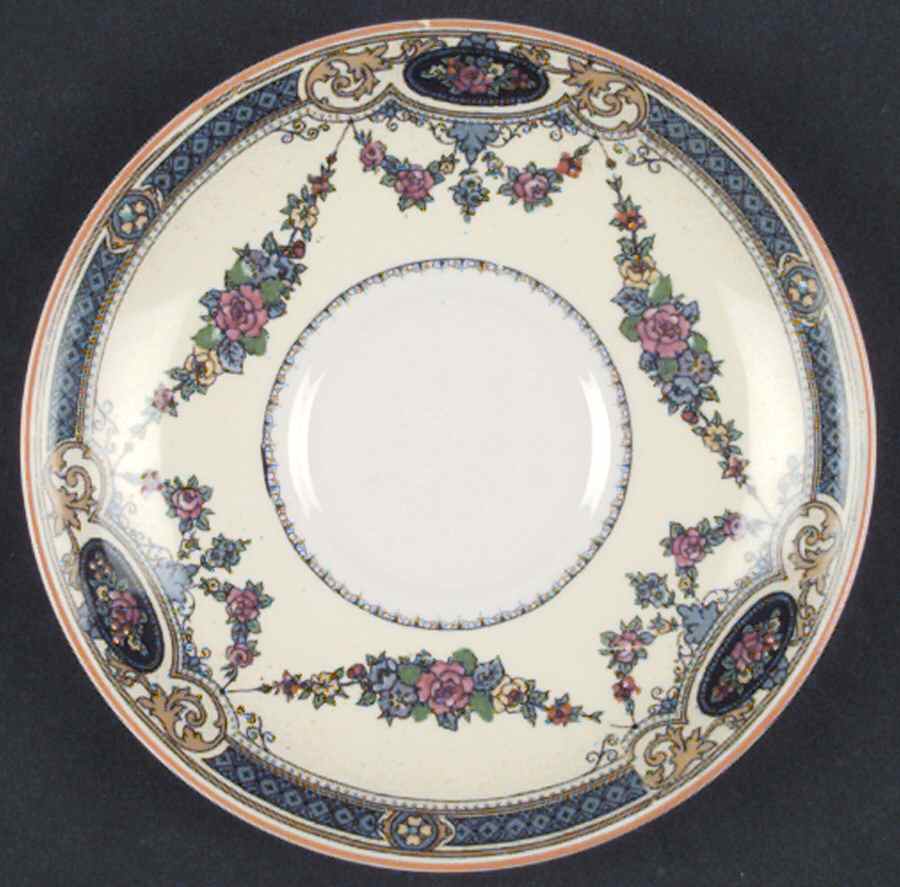 Argyle (Yellow Trim) Saucer by Myott Staffordshire-1