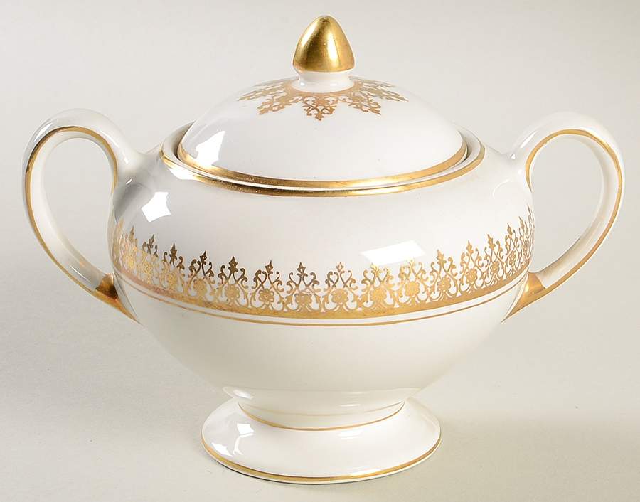 Tiffany Sugar Bowl & Lid by Myott Staffordshire-1