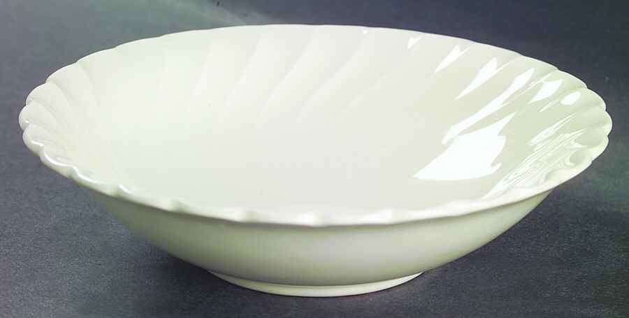 Olde Chelsea White Coupe Cereal Bowl by Myott Staffordshire-1