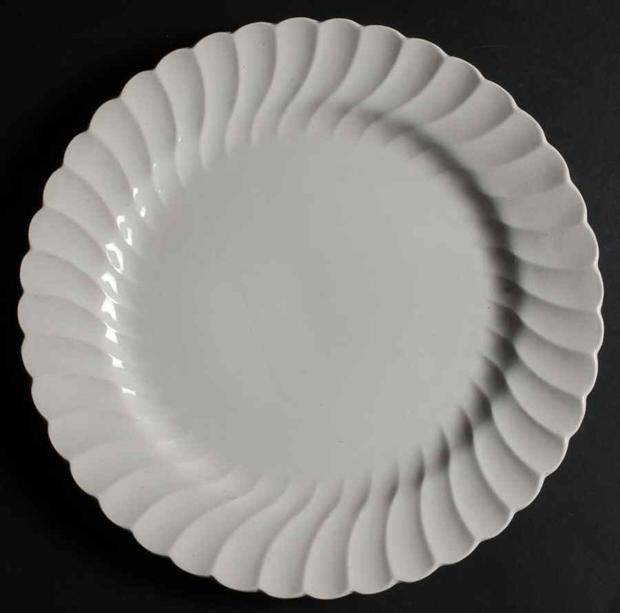 Olde Chelsea White 13" Chop Plate (Round Platter) by Myott Staffordshire-1