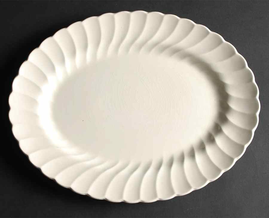 Olde Chelsea White 14" Oval Serving Platter by Myott Staffordshire-1