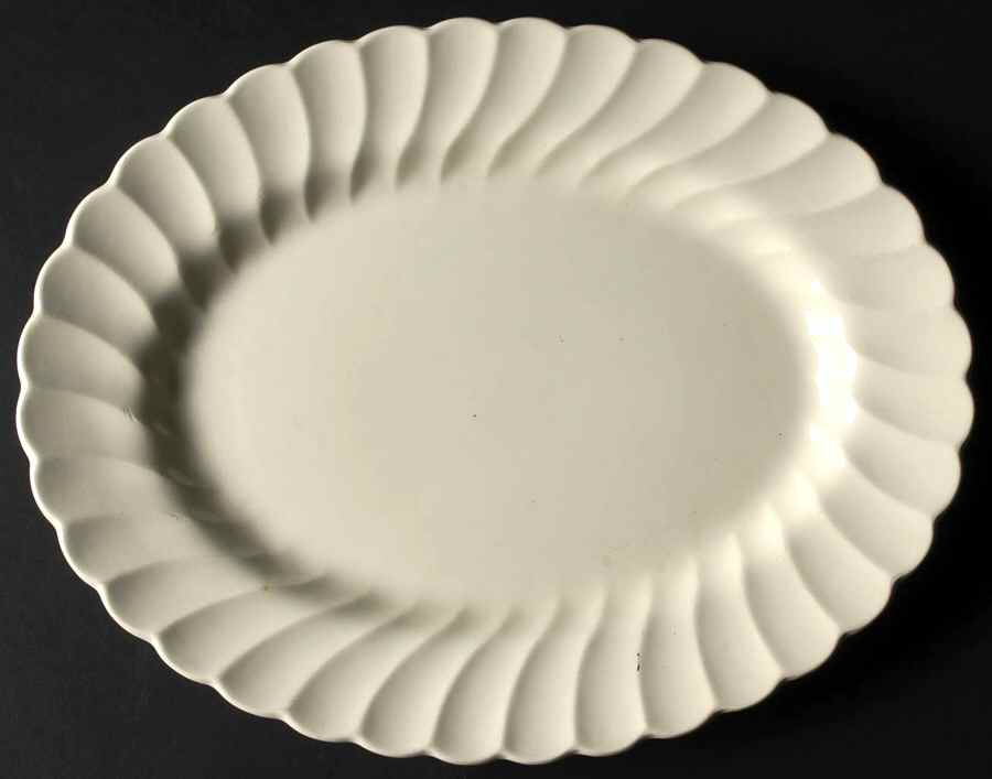 Olde Chelsea White 12" Oval Serving Platter by Myott Staffordshire-1