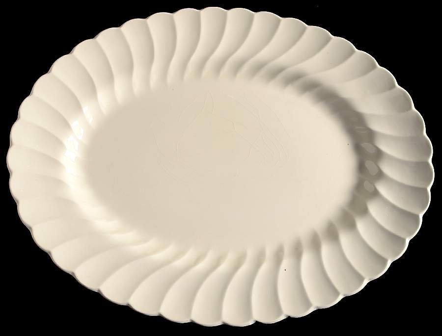 Olde Chelsea White 16" Oval Serving Platter by Myott Staffordshire-1