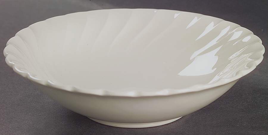 Olde Chelsea White Coupe Cereal Bowl by Myott Staffordshire-1