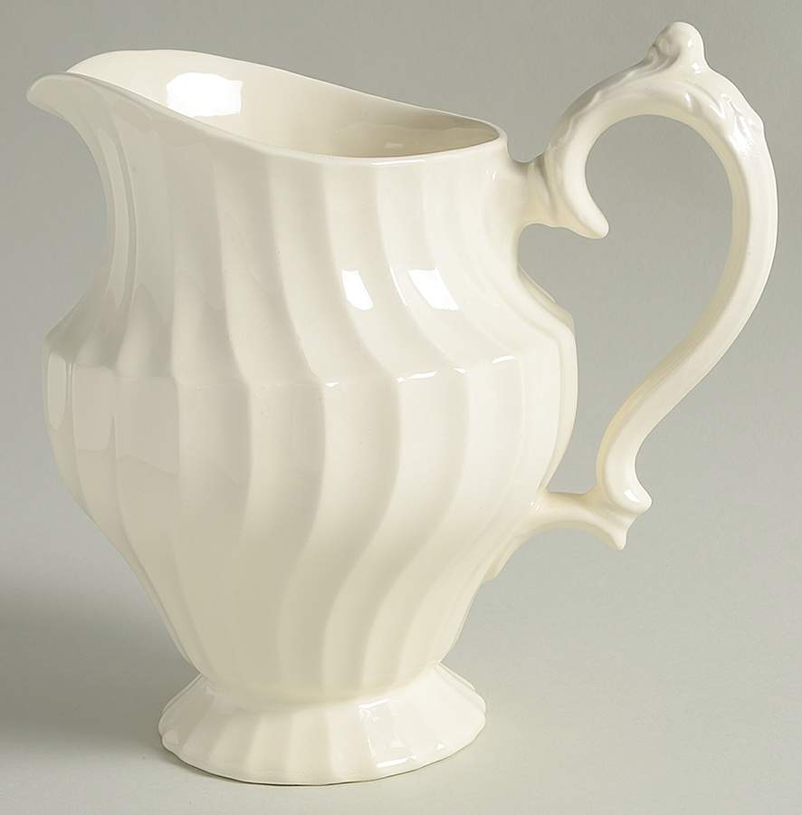 Olde Chelsea White 40 Oz Pitcher by Myott Staffordshire-1