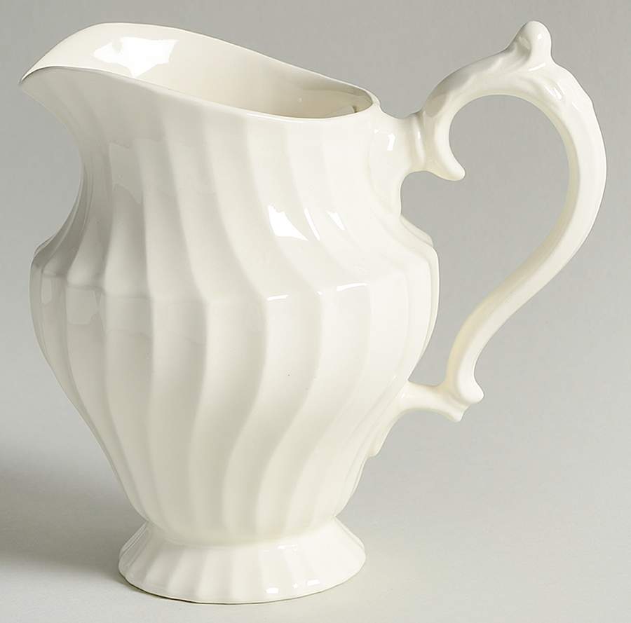 Olde Chelsea White 20 Oz Pitcher by Myott Staffordshire-1