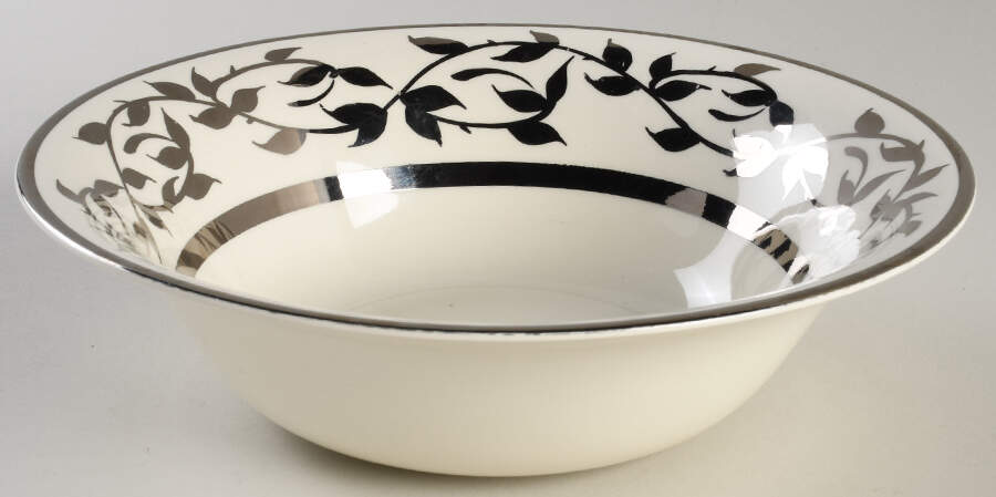 Old Silver Lustre 8" Round Vegetable Bowl by Myott Staffordshire-1