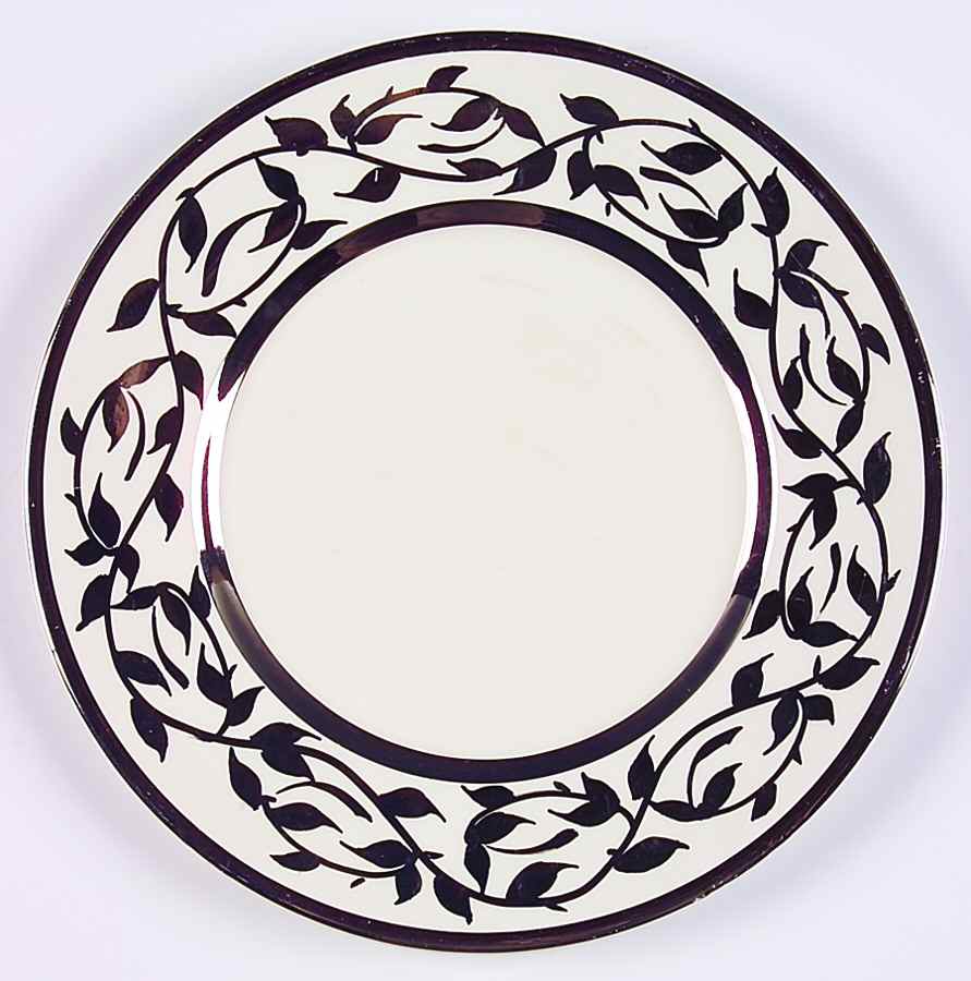Old Silver Lustre Salad Plate by Myott Staffordshire-1