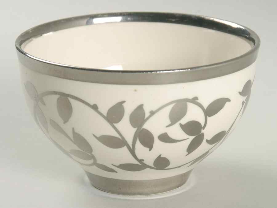 Old Silver Lustre Open Sugar Bowl by Myott Staffordshire-1