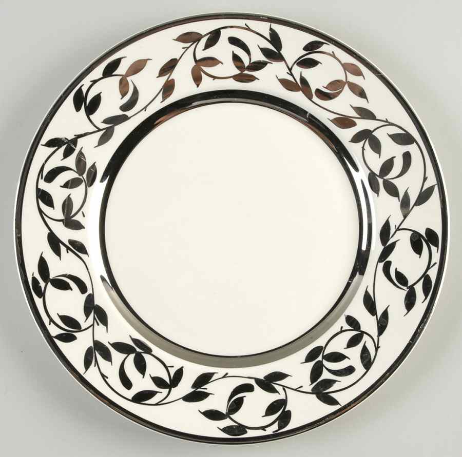 Old Silver Lustre Dinner Plate by Myott Staffordshire-1