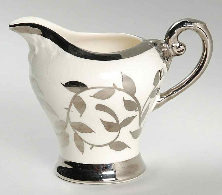 Old Silver Lustre Creamer by Myott Staffordshire-1